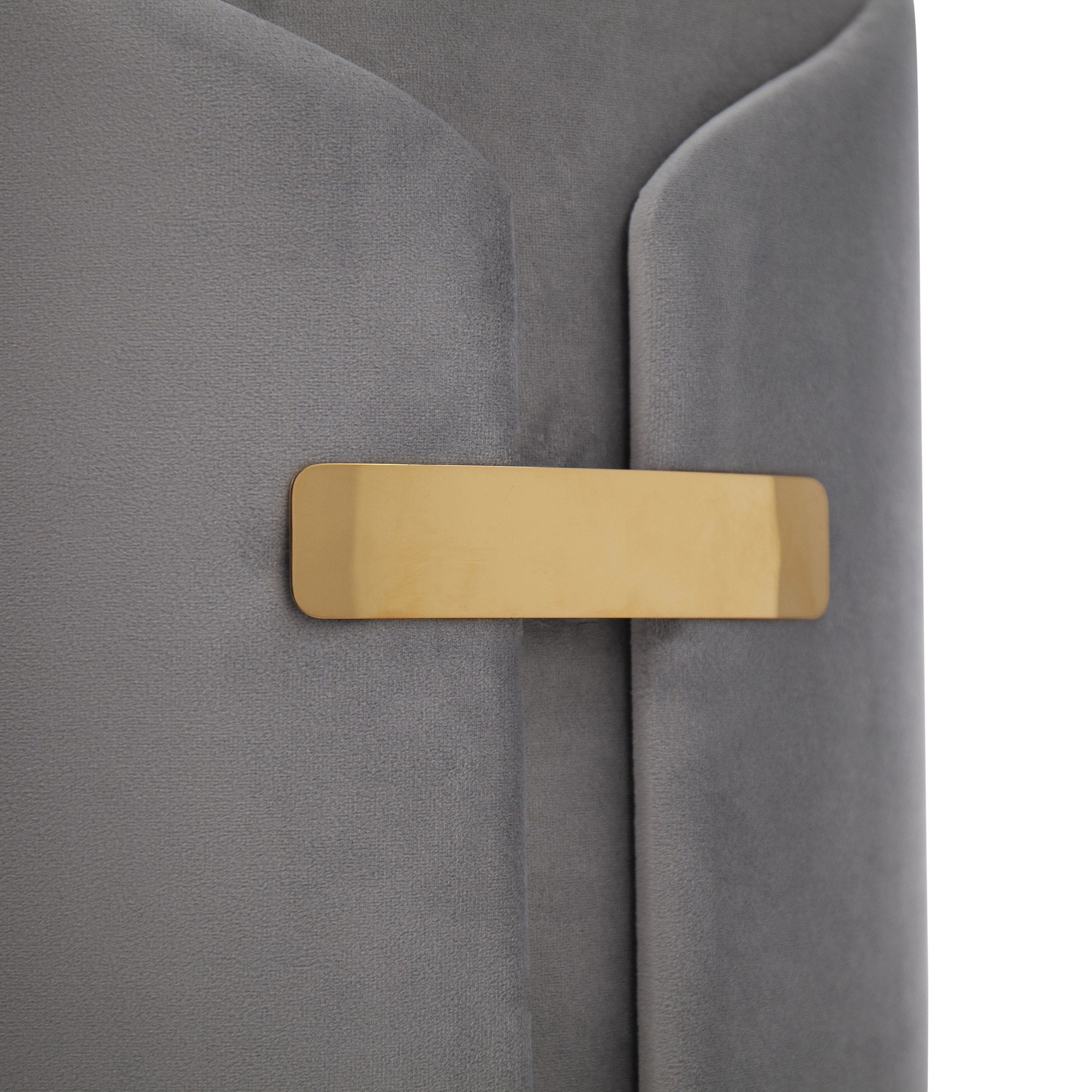 Dahlia Silver Velvet Contemporary Nesting Ottoman Set 9 Dahlia Silver Velvet Contemporary Nesting Ottoman Set - Image 9