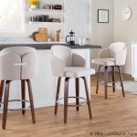 Dahlia Walnut and Cream Contemporary Counter Stools (Set of 2) 13 Dahlia Walnut and Cream Contemporary Counter Stools (Set of 2)