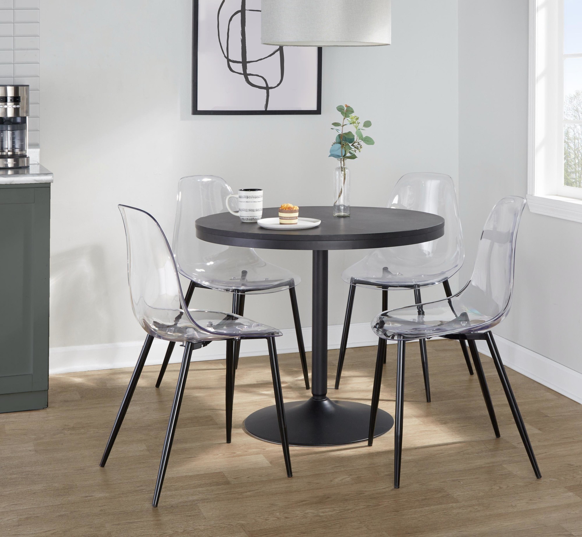 Dakota-Clara Black Contemporary Dining Set 1 Dakota-Clara Black Contemporary Dining Set