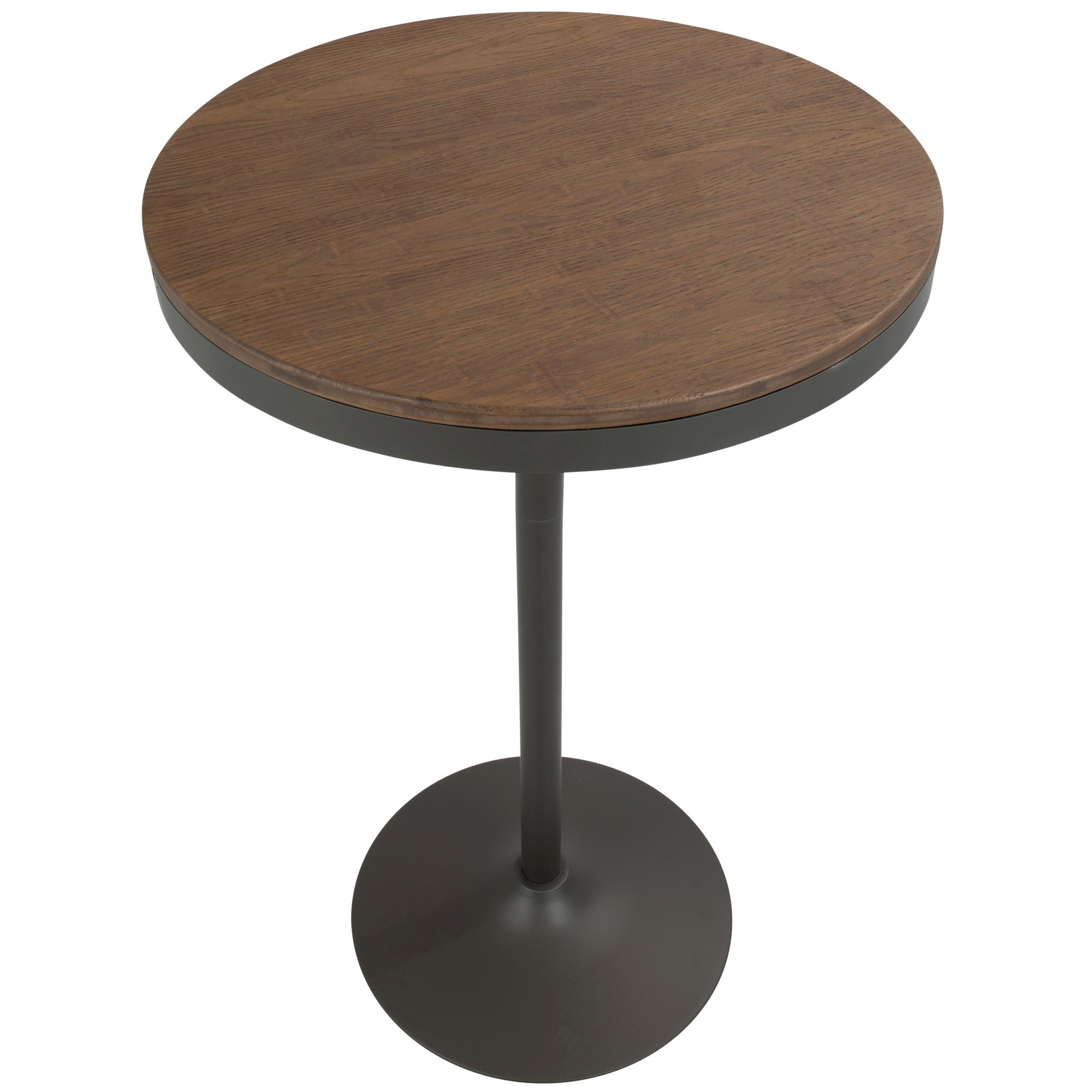 Dakota Industrial Adjustable Bar Dinette Table Grey and Brown 5 Dakota Industrial Adjustable Bar Dinette Table Grey and Brown - Image 5