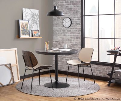 Dakota Industrial Black Dining Table