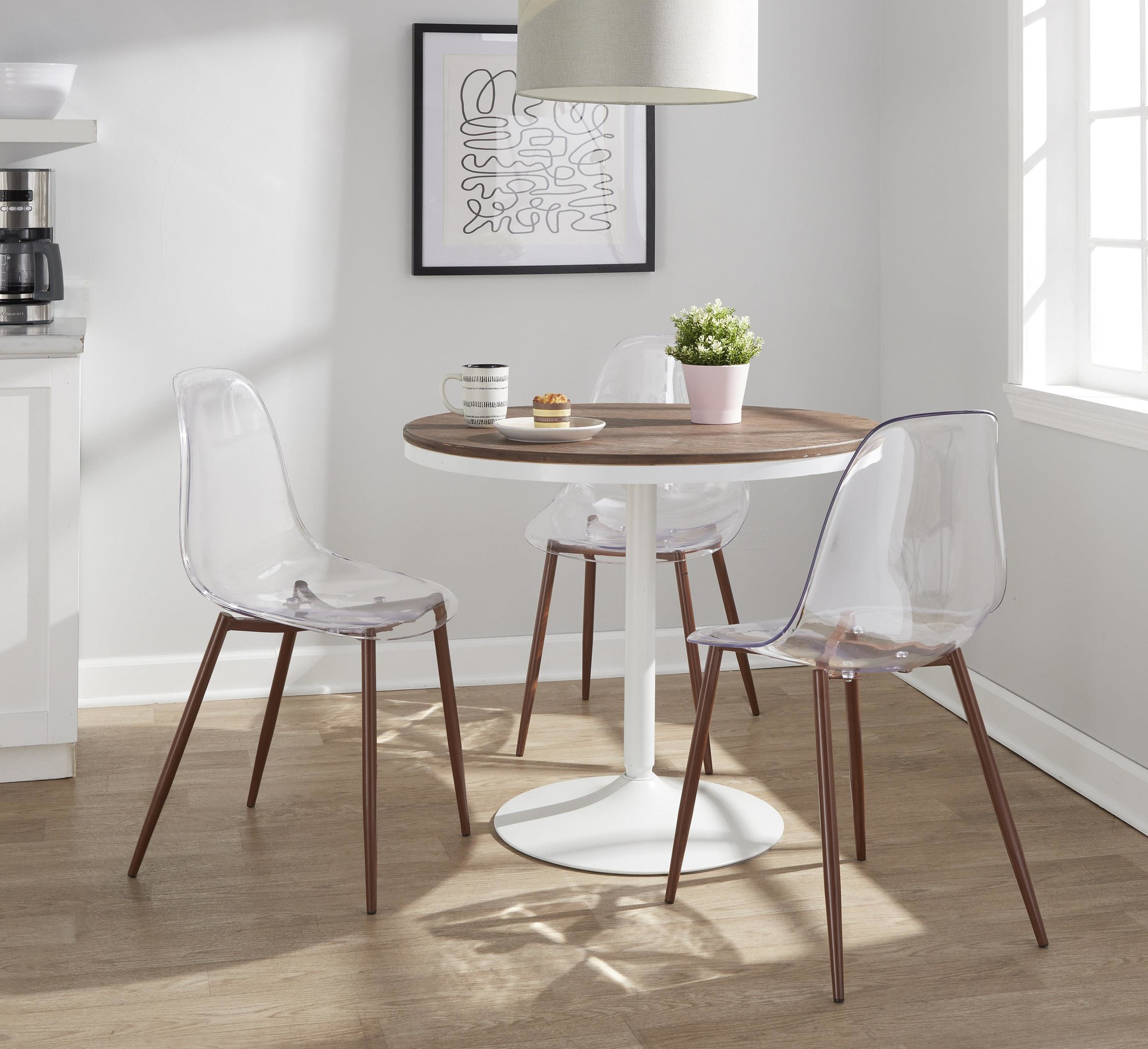 Dakota Industrial White and Brown Dining Table 4 Dakota Industrial White and Brown Dining Table - Image 4