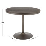 Dakota Industrial White and Brown Dining Table 15 Dakota Industrial White and Brown Dining Table