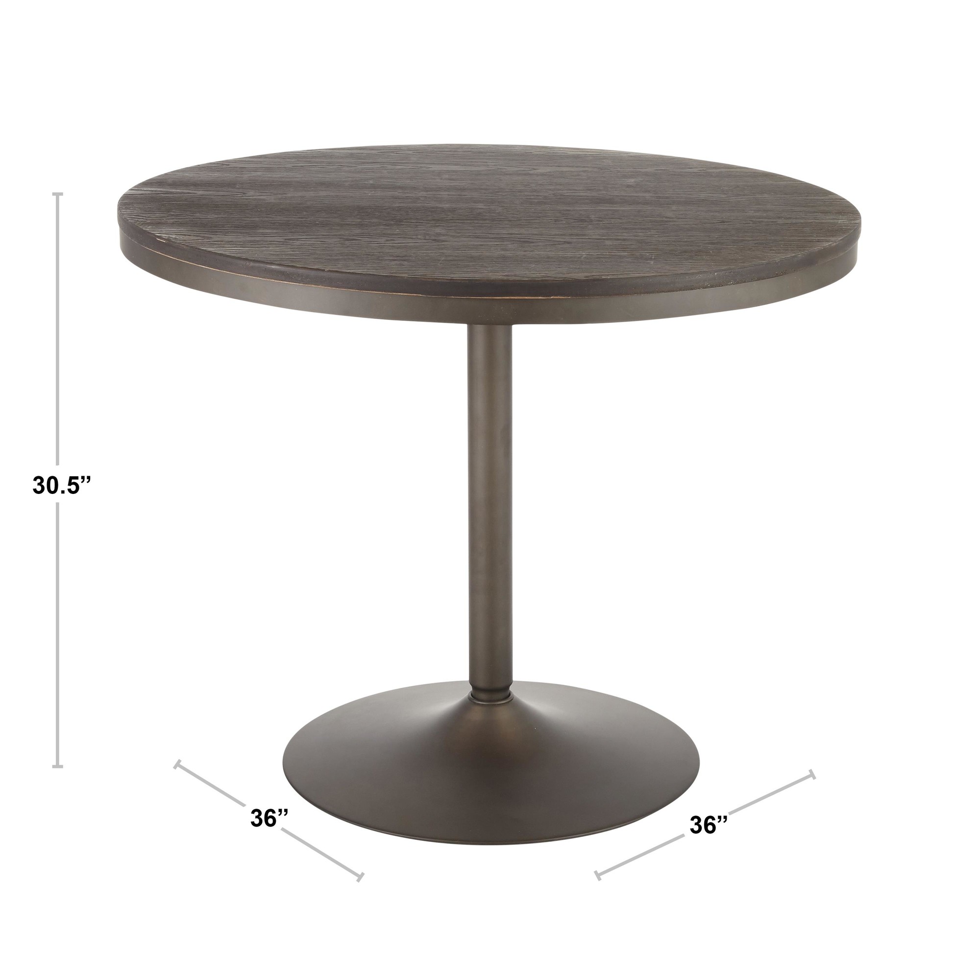 Dakota Industrial White and Brown Dining Table 7 Dakota Industrial White and Brown Dining Table - Image 7