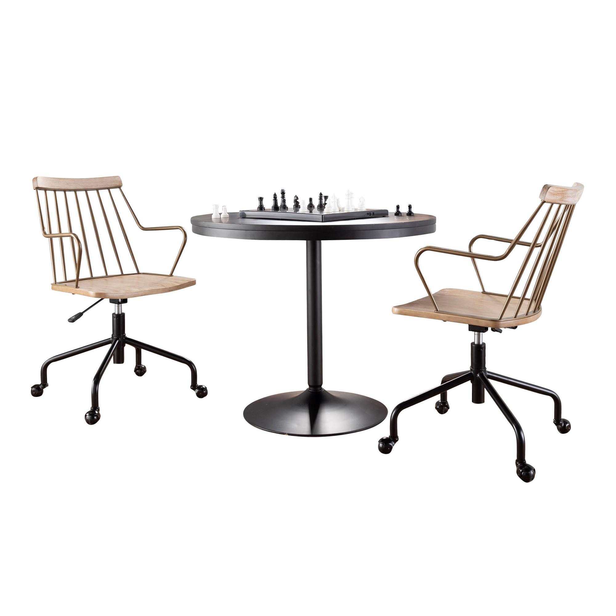 Dakota Preston Black Contemporary Dining Set 2 Dakota Preston Black Contemporary Dining Set - Image 2