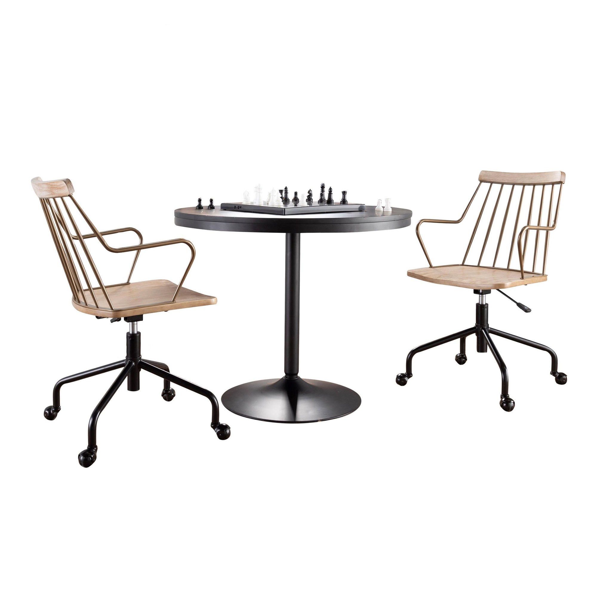 Dakota Preston Black Contemporary Dining Set 3 Dakota Preston Black Contemporary Dining Set - Image 3