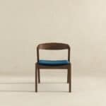 Blue Velvet Mid-Century Dining Chairs Solid Wood Legs (Set of 2) 10 Blue Velvet Mid-Century Dining Chairs Solid Wood Legs (Set of 2)