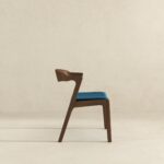 Blue Velvet Mid-Century Dining Chairs Solid Wood Legs (Set of 2) 11 Blue Velvet Mid-Century Dining Chairs Solid Wood Legs (Set of 2)