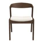 Cream Velvet Solid Wood Dining Chair Walnut Finish (Set of 2) 8 Cream Velvet Solid Wood Dining Chair Walnut Finish (Set of 2)