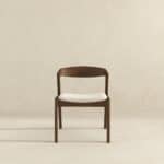 Cream Velvet Solid Wood Dining Chair Walnut Finish (Set of 2) 13 Cream Velvet Solid Wood Dining Chair Walnut Finish (Set of 2)