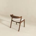 Cream Velvet Solid Wood Dining Chair Walnut Finish (Set of 2) 12 Cream Velvet Solid Wood Dining Chair Walnut Finish (Set of 2)