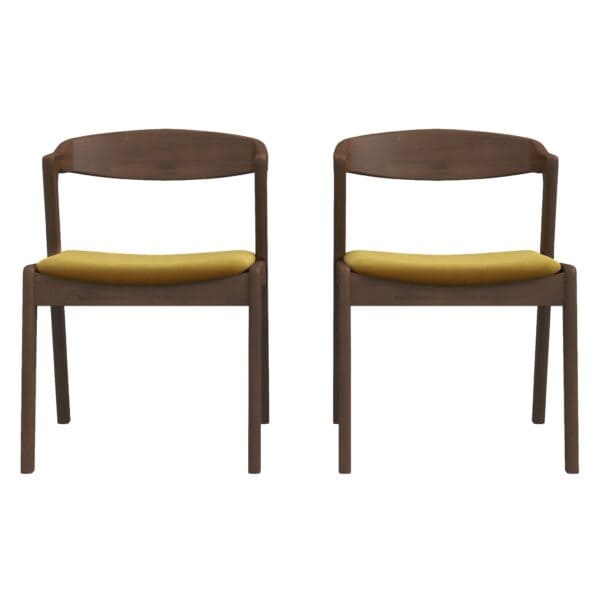 DakotaDarkYellowVelvetDiningChair 6