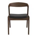 Black Leather Dining Chair Solid Wood Walnut Legs (Set of 2) 8 Black Leather Dining Chair Solid Wood Walnut Legs (Set of 2)