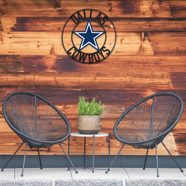 Dallas Cowboys 24 Wrought Iron Team Logo Wall Decor 2