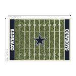 Dallas Cowboys 6 x 8 Football Field Area Rug