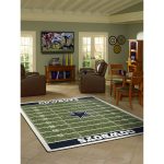 Dallas Cowboys 8x11 Football Field Homefield Area Rug