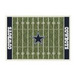Dallas Cowboys 8x11 Football Field Homefield Area Rug