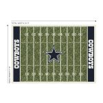 Dallas Cowboys 8x11 Football Field Homefield Area Rug