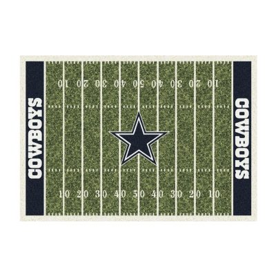 Dallas Cowboys 8x11 Football Field Homefield Area Rug