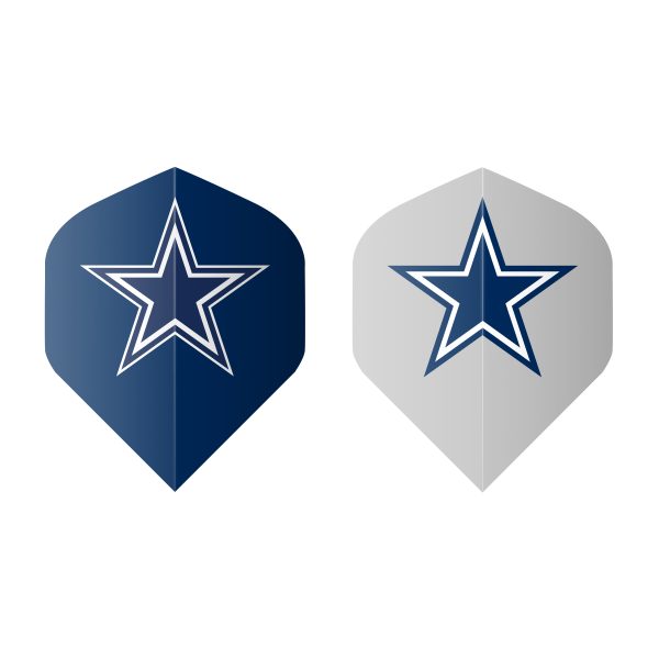 Dallas Cowboys Bristle Dartboard Cabinet Set 3