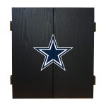 Dallas Cowboys Bristle Dartboard Cabinet Set
