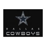 Dallas Cowboys Chrome 4x6 Area Rug Officially Licensed NFL