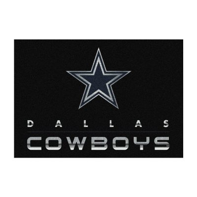 Dallas Cowboys Chrome 8x11 Area Rug Officially Licensed NFL