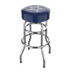 Dallas Cowboys Chrome Logo Bar Stool