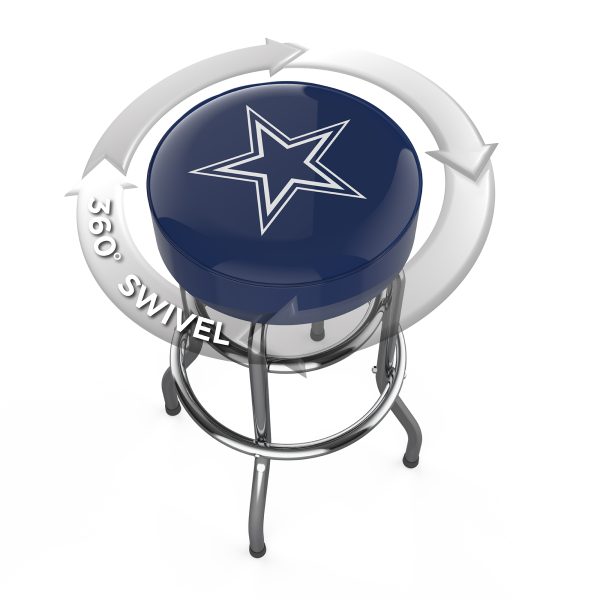 Dallas Cowboys Chrome Logo Bar Stool 5
