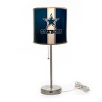 Dallas Cowboys Chrome USB Charging Lamp with Changeable Shade