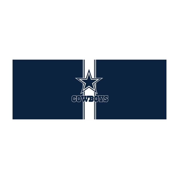 Dallas Cowboys Chrome USB Charging Lamp with Changeable Shade 2