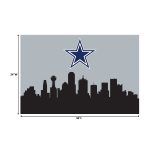 Dallas Cowboys Cityscape Hometown Washable Rug 2x3