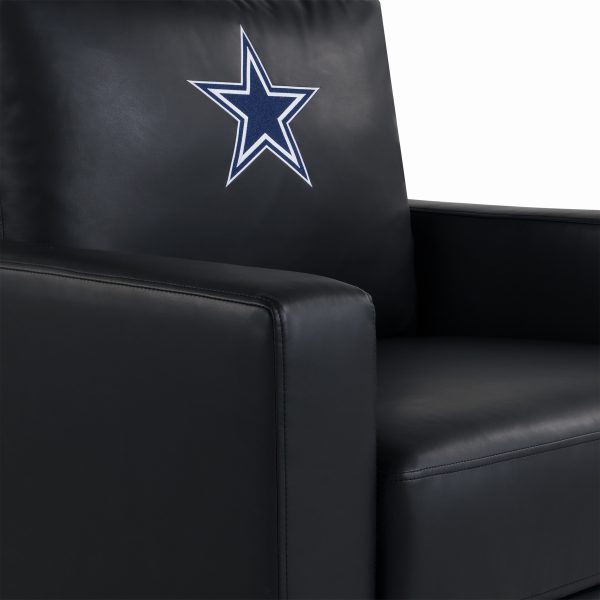 Dallas Cowboys Embroidered Faux Leather Game Day Chair 1