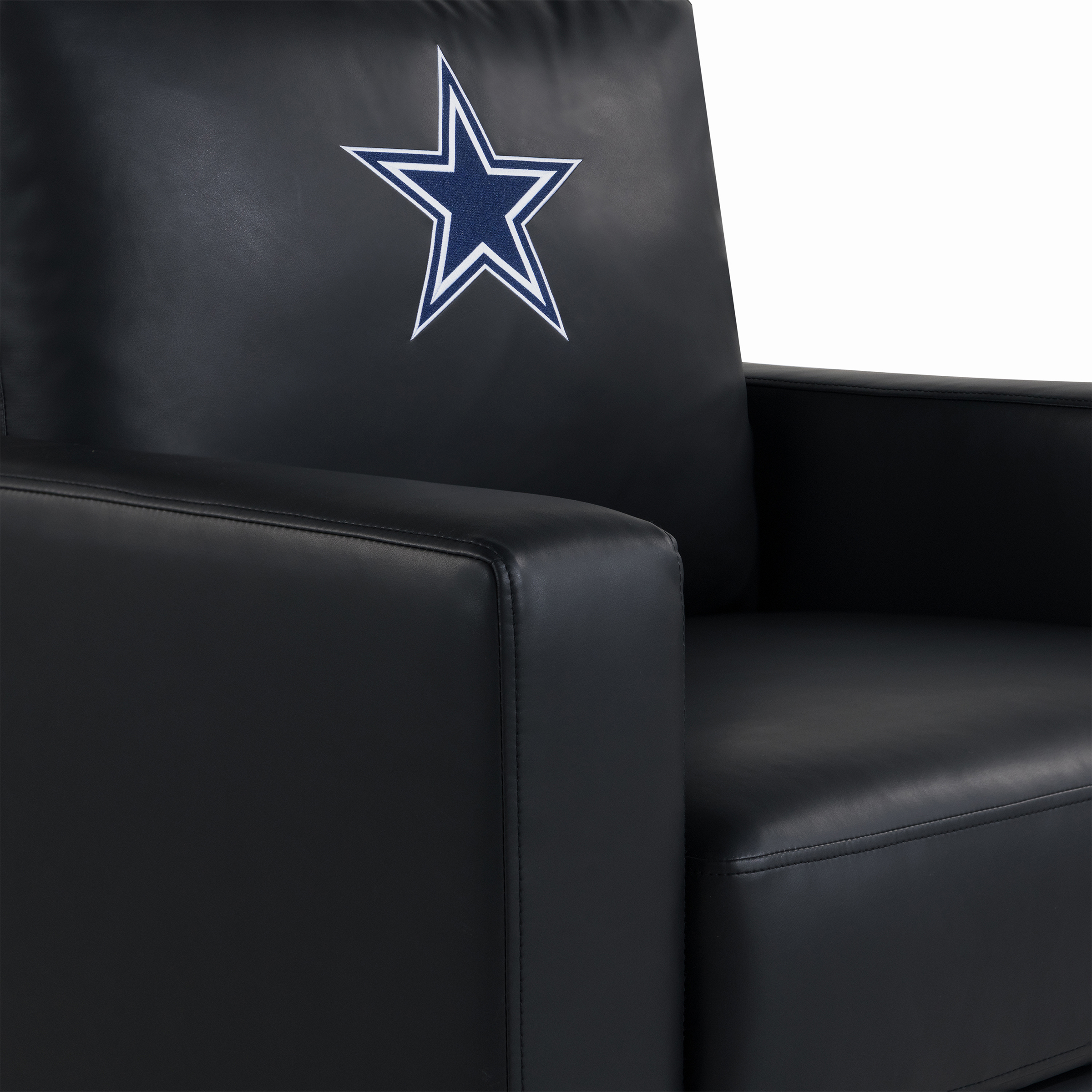 Dallas Cowboys Embroidered Faux Leather Game Day Chair 2 Dallas Cowboys Embroidered Faux Leather Game Day Chair - Image 2