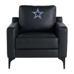 Dallas Cowboys Embroidered Faux Leather Game Day Chair 8 Dallas Cowboys Embroidered Faux Leather Game Day Chair