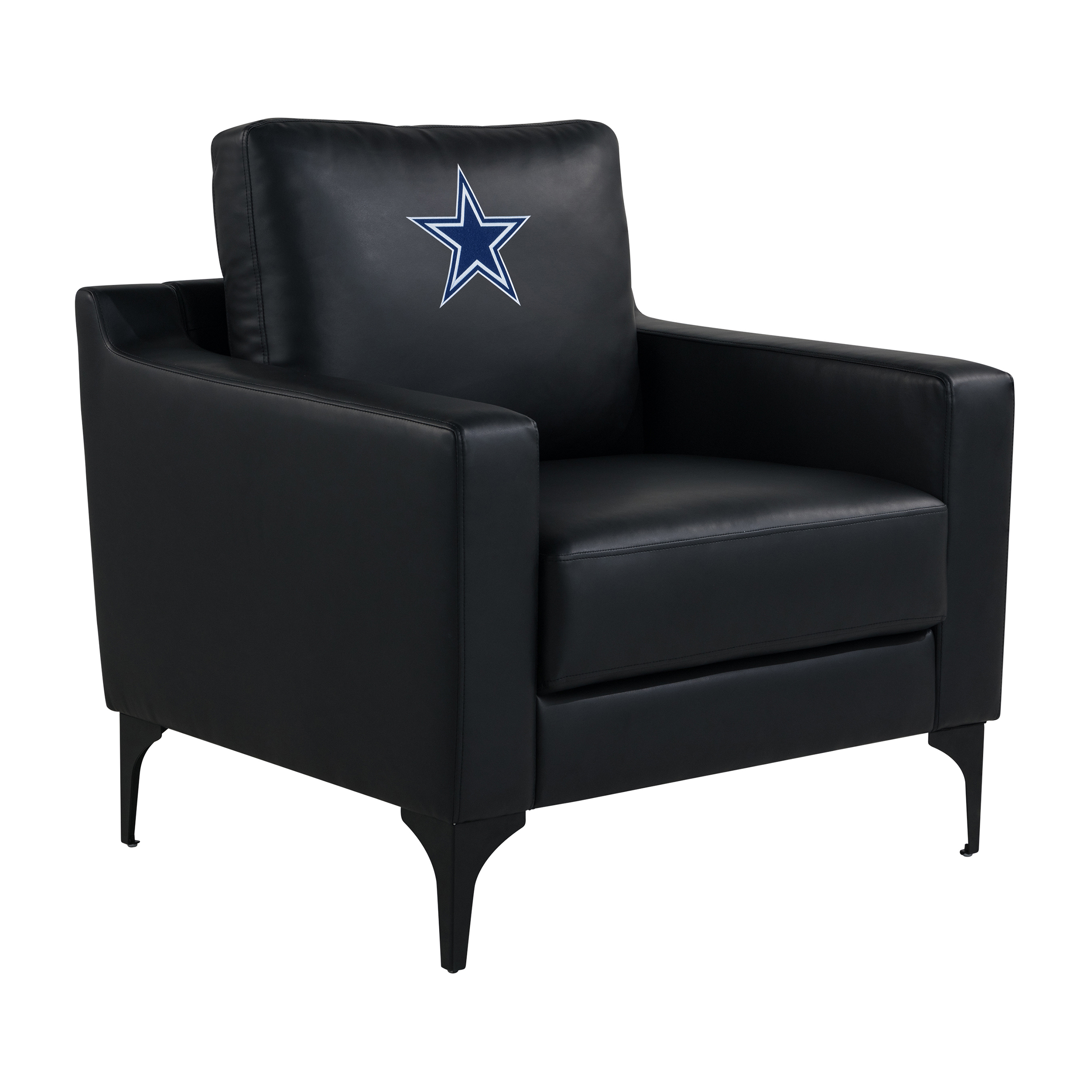 Dallas Cowboys Embroidered Faux Leather Game Day Chair 3 Dallas Cowboys Embroidered Faux Leather Game Day Chair - Image 3