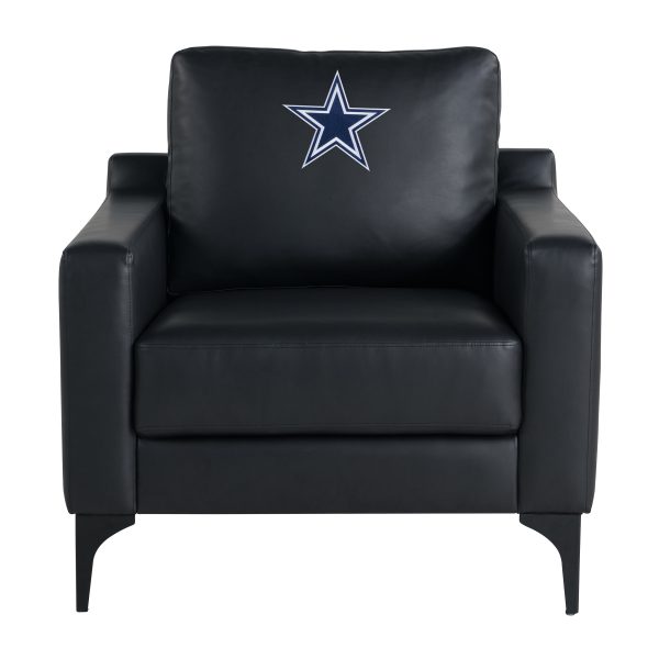 Dallas Cowboys Embroidered Faux Leather Game Day Chair
