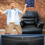 Dallas Cowboys Faux Leather Embroidered Rocker Recliner