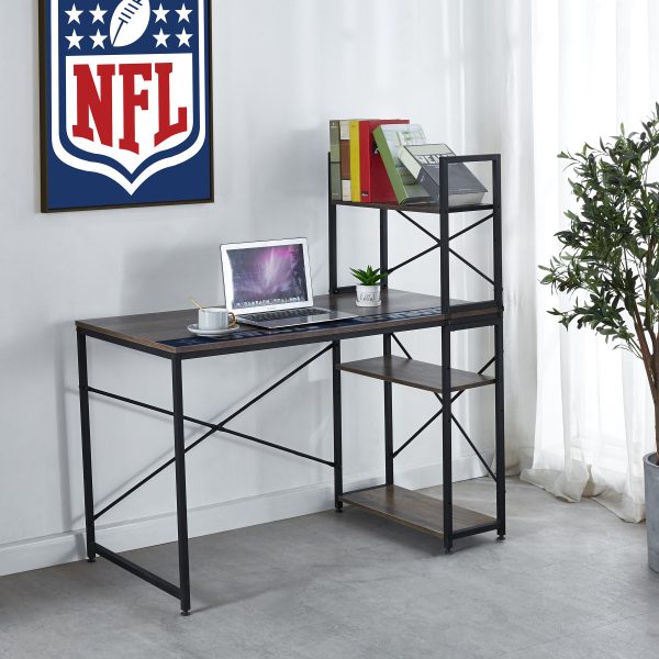 Dallas Cowboys Industrial Desk with Shelves