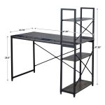 Dallas Cowboys Industrial Desk with Shelves