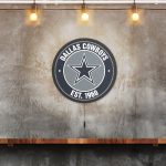 Dallas Cowboys LED Lighted Establish Date Sign