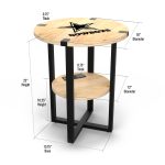 Dallas Cowboys Laser Etched Charging Side Table
