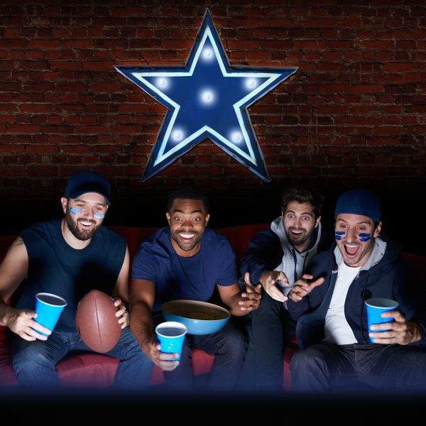Dallas Cowboys Lighted Recycled Metal Logo Sign NFL Officially Licensed 4