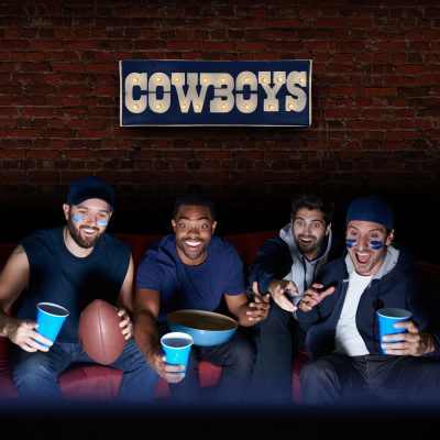 Dallas Cowboys Lighted Recycled Metal Street Sign NFL Licensed