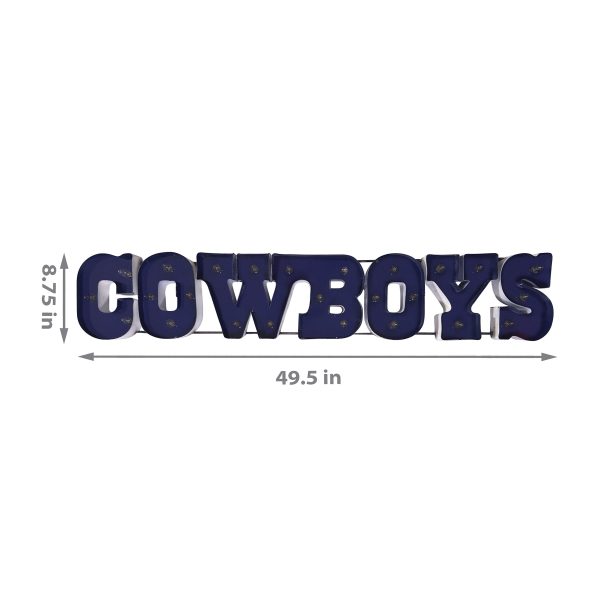 Dallas Cowboys Lighted Recycled Metal The Star NFL Officially Licensed 4