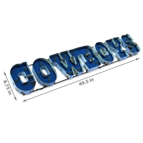 Dallas Cowboys Lighted Recycled Metal The Star NFL Officially Licensed 8