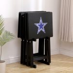 Dallas Cowboys NFL Hardwood TV Tray Set