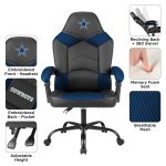 Dallas Cowboys Oversized Gaming Office Chair with Storage Pouch