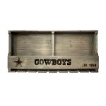 Dallas Cowboys Reclaimed Wood Bar Shelf
