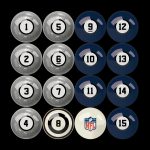 Dallas Cowboys Regulation Billiard Ball Set with Logos and Numbers